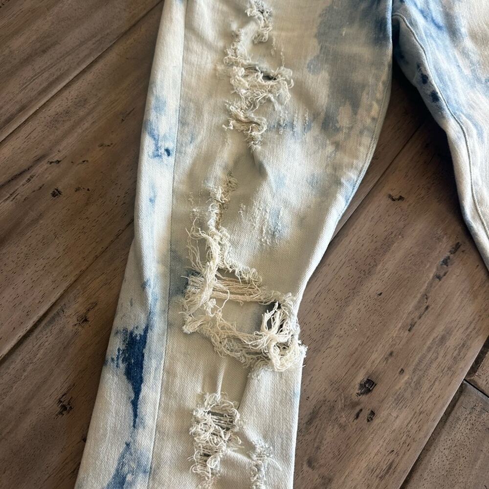 Amiri thrasher acid wash white cloud skinny jeans sz 32 - Picture 5 of 10
